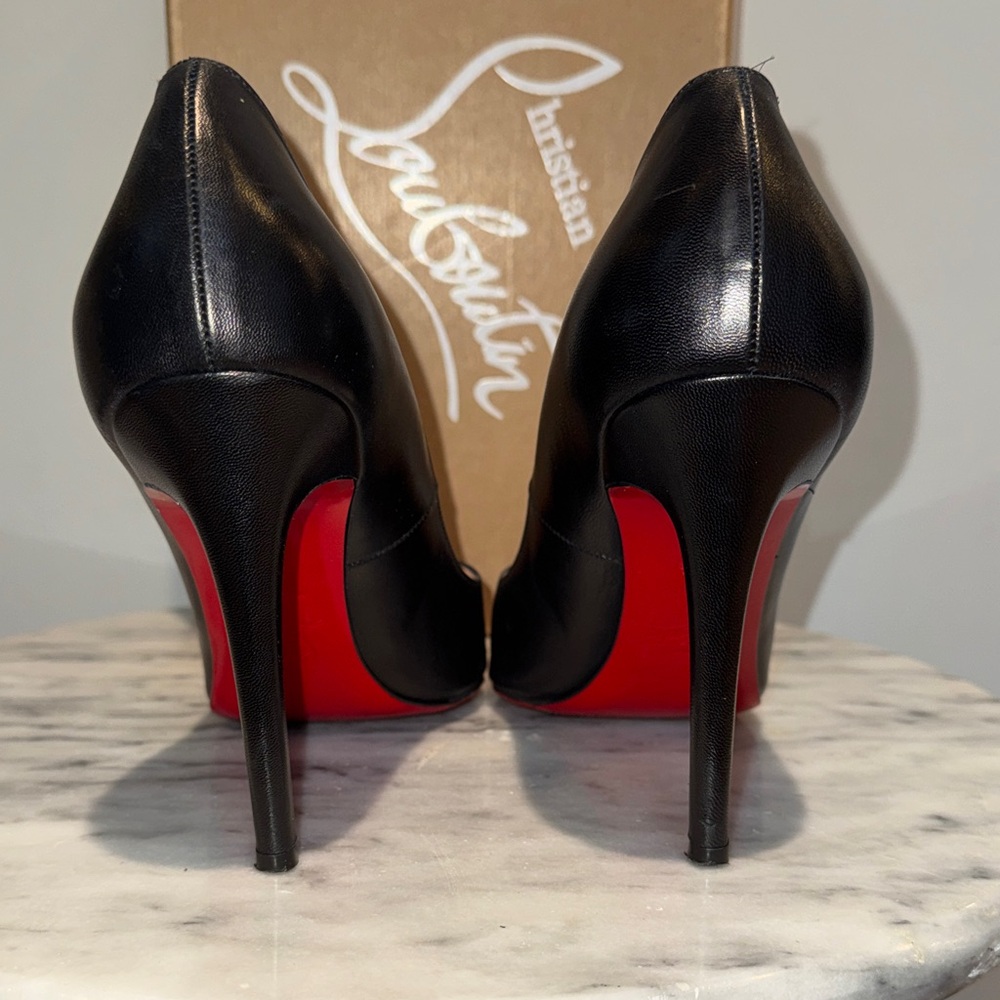 Christian Louboutin Black Heels Size 39.5 - Picture 8 of 13